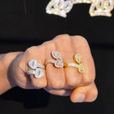 GL Heart 925 Sterling Silver Moissanite Ring