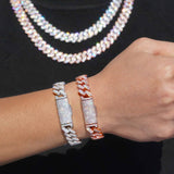 GL 13mm Miami 925 Sterling Silver Zircon Cuban Link Chain