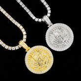 GL Catholic Virgin Mary Silver Moissanite Pendant