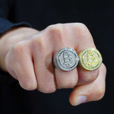 GL 925 Silver Moissanite Bitcoin Iced Ring