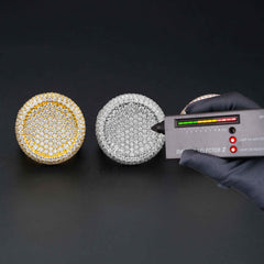 GL Round 925 Sterling Silver Moissanite Ring