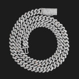 GL 8mm 925 Silver Moissanite Cuban Chain