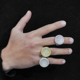 GL Round 925 Sterling Silver Moissanite Ring