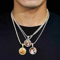 GL Custom Photo Pendant VVS Moissanite Stone Pendant