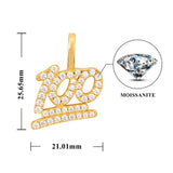 GL Hip Hop Moissanite Iced Out Custom-made "100" Pendant