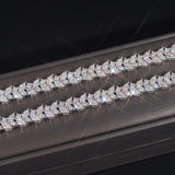 GL Iced Out 925 Silver VVS Marquise Moissanite Bracelet Tennis Chain