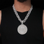 Custom 2.5IN VVS Moissanite Round Letter Design Pendant