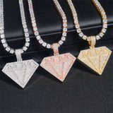 GL Sparkling Diamond Hip Hop Silver Moissanite Pendant