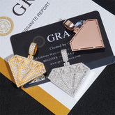 GL Sparkling Diamond Hip Hop Silver Moissanite Pendant