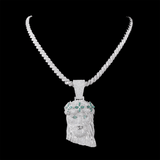 GL Iced Out Jesus Pendant S925 Silver Full VVS Moissanite Pendant