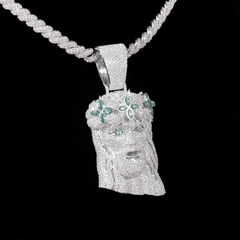 GL Iced Out Jesus Pendant S925 Silver Full VVS Moissanite Pendant