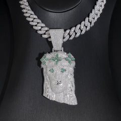 GL Iced Out Jesus Pendant S925 Silver Full VVS Moissanite Pendant