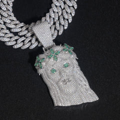 GL Iced Out Jesus Pendant S925 Silver Full VVS Moissanite Pendant