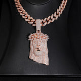 GL Large Size Iced Out Jesus Pendant S925 Silver Full VVS Moissanite Pendant