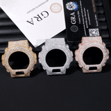 13.58 CT Iced Out G Shock DW6900 Moissanite Diamond Custom Watch Case