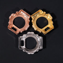 13.58 CT Iced Out G Shock DW6900 Moissanite Diamond Custom Watch Case