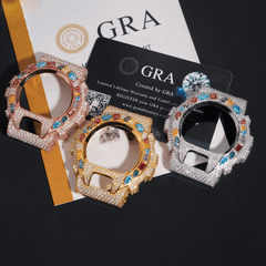 New Design DW6900 Model Mixed Color Moissanite Buss Down Watch Bezel