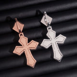 GL Color Cross Hip Hop Silver Color Moissanite Pendant