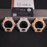 9.27 CT Moissanite Cross Iced Out G Shock DW6900 Custom Watch Case