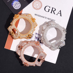 9.27 CT Moissanite Cross Iced Out G Shock DW6900 Custom Watch Case