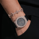 Custom GA2100 Buss Down Watch Bezel Moissanite Watch Case