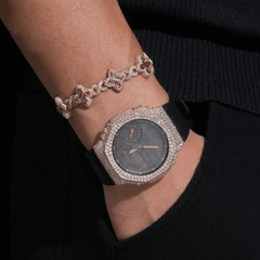 Custom GA2100 Buss Down Watch Bezel Moissanite Watch Case