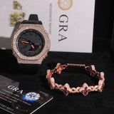 Custom GA2100 Buss Down Watch Bezel Moissanite Watch Case