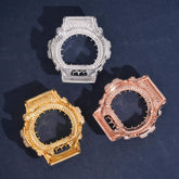 13.16CT Thorn Design Moissanite Diamond Bezel for Casio G Shock DW6900 Watch Case
