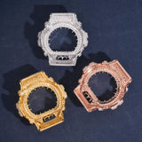 13.16CT Thorn Design Moissanite Diamond Bezel for Casio G Shock DW6900 Watch Case