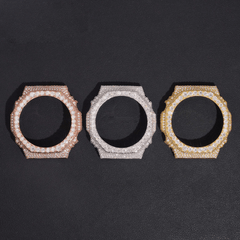 Moissanite Paved Watch Bezel Case