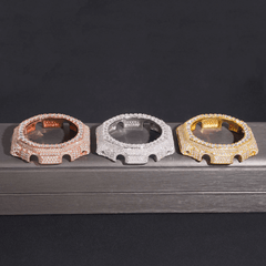 Moissanite Paved Watch Bezel Case