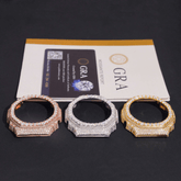 Moissanite Paved Watch Bezel Case