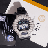 DIY Iced Out DW6900 Gold Plated 925 Silve Moissanite Case