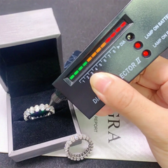 Luxury Jewelry Moissanite Rings VVS Moissanite Band 925 Sterling Silver Gold Plated Wedding Engagement Moissanite Diamond Ring