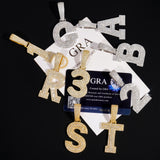 GL Hip Hop Jewelry 26 Letter and 0-9 Zircon Diamond Pendant