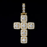 GL Hip Hop Ice Out Moissanite Cross pendant