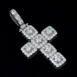GL Hip Hop Ice Out Moissanite Cross pendant