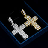 GL Hip Hop Ice Out Moissanite Cross pendant