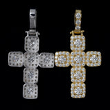 GL Hip Hop Ice Out Moissanite Cross pendant