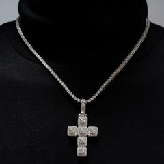 GL Hip Hop Ice Out Moissanite Cross pendant