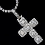 GL Hip Hop Ice Out Moissanite Cross pendant