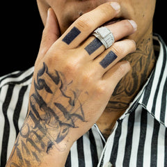 925 silver jewellery luxury moissanite diamond hip hop men ring for engagement