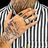 GL Top Quality Iced Out Jewelry VVS Moissanite Hip Hop Men Ring