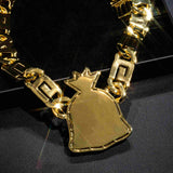 GL Incredible Money Bag Pendant Cuban Chain Set