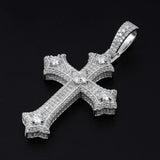 【US 3 Days Delivery】GL Iced Out Hip Hop Rapper Jewelry VVS Diamond Moissanite Cross Pendant