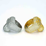 GL Cross Moissanite 925 Sterling Silver Hip Hop Ring