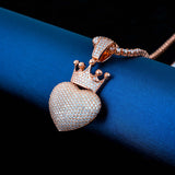 fine jewelry moissanite cute gold paw heart necklace custom women heart diamond pendant