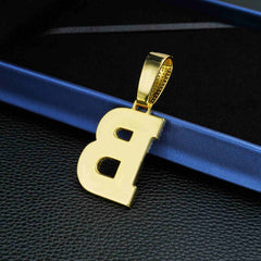 GL Hip Hop Jewelry 26 Letter and 0-9 Zircon Diamond Pendant