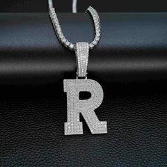 GL Hip Hop Jewelry 26 Letter and 0-9 Zircon Diamond Pendant