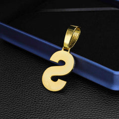 GL Hip Hop Jewelry 26 Letter and 0-9 Zircon Diamond Pendant